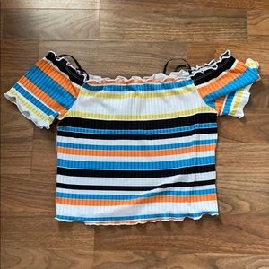 Striped crop top